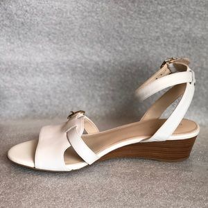 Cole Haan Terrin White Leather Wedge 40mm